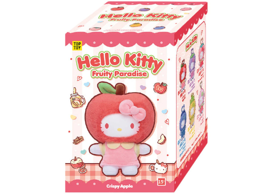 Miniso Top Toy Sanrio Fruity Paradise Porte-clés en peluche vinyle Boîte surprise individuelle