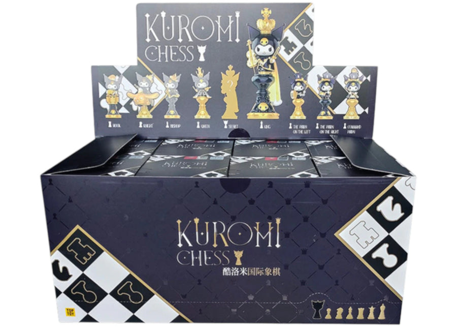 Figurines Miniso Top Toy Sanrio Kuromi Chess Series, boîte scellée (8 boîtes surprises)