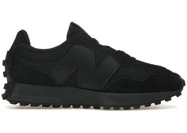New Balance 327 Black White Tongue Logo