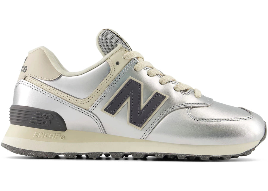 New Balance 574 Metallic Silver Artic Gray (Women's)