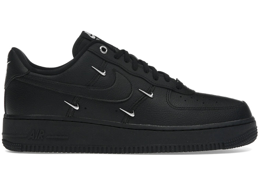 Nike Air Force 1 Low '07 LX Noir Argent Mini Swoosh (Femme)