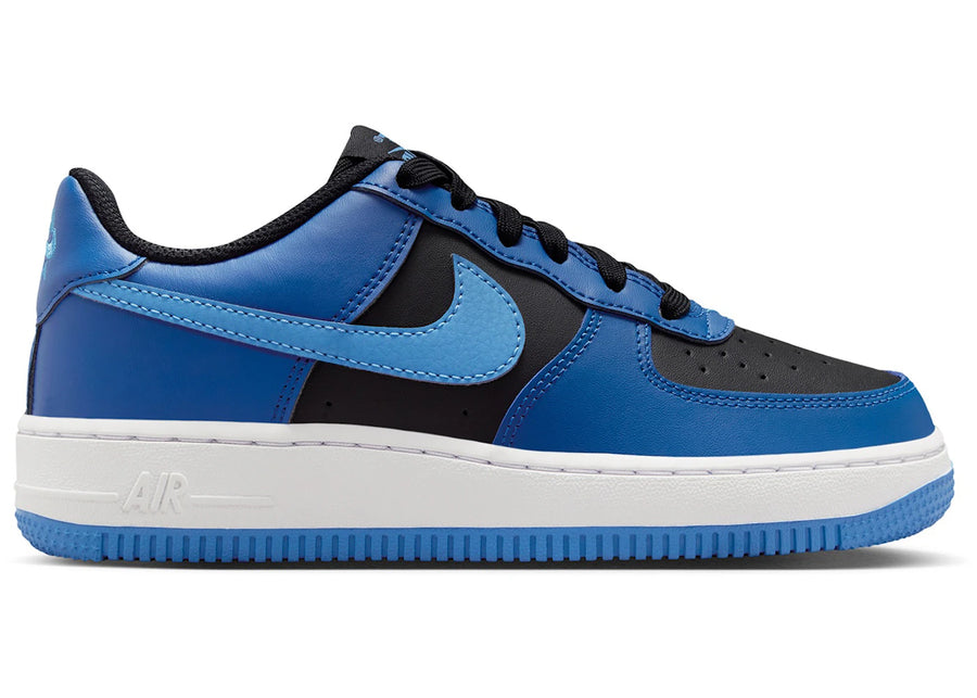 Nike Air Force 1 Low Noir Bleu Court (GS)
