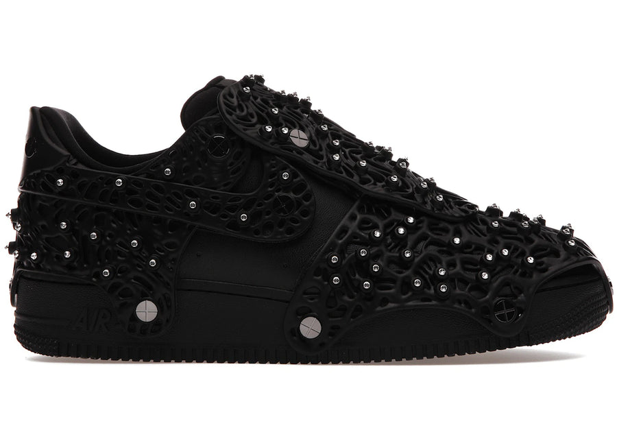 Nike Air Force 1 Low Swarovski à cristaux rétroréfléchissants noirs (Femme)