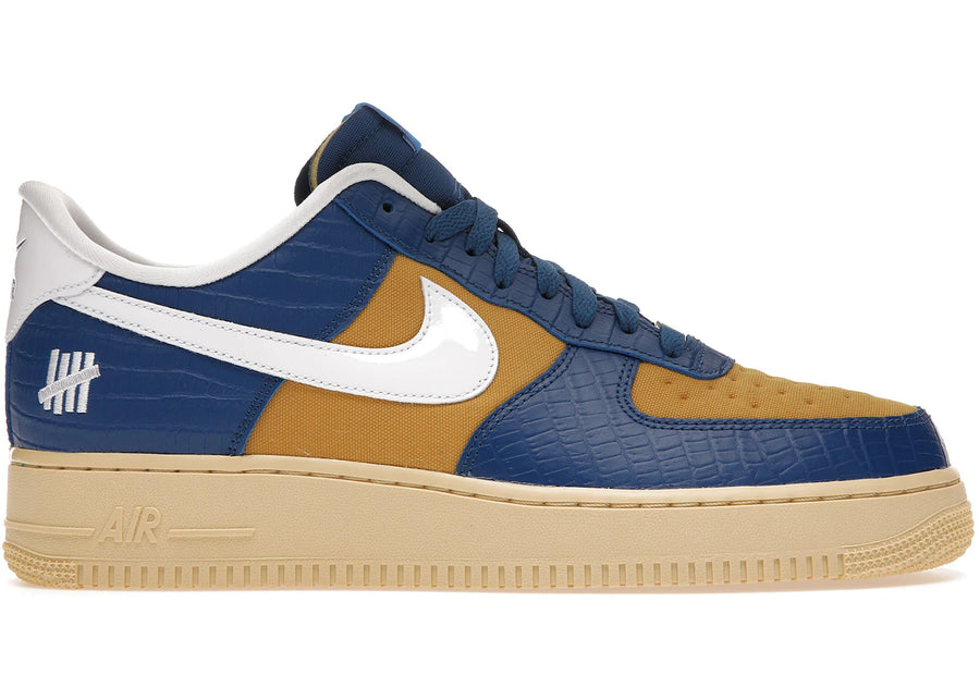 Nike Air Force 1 Low SP Undefeated 5 On It Bleu Jaune Croc