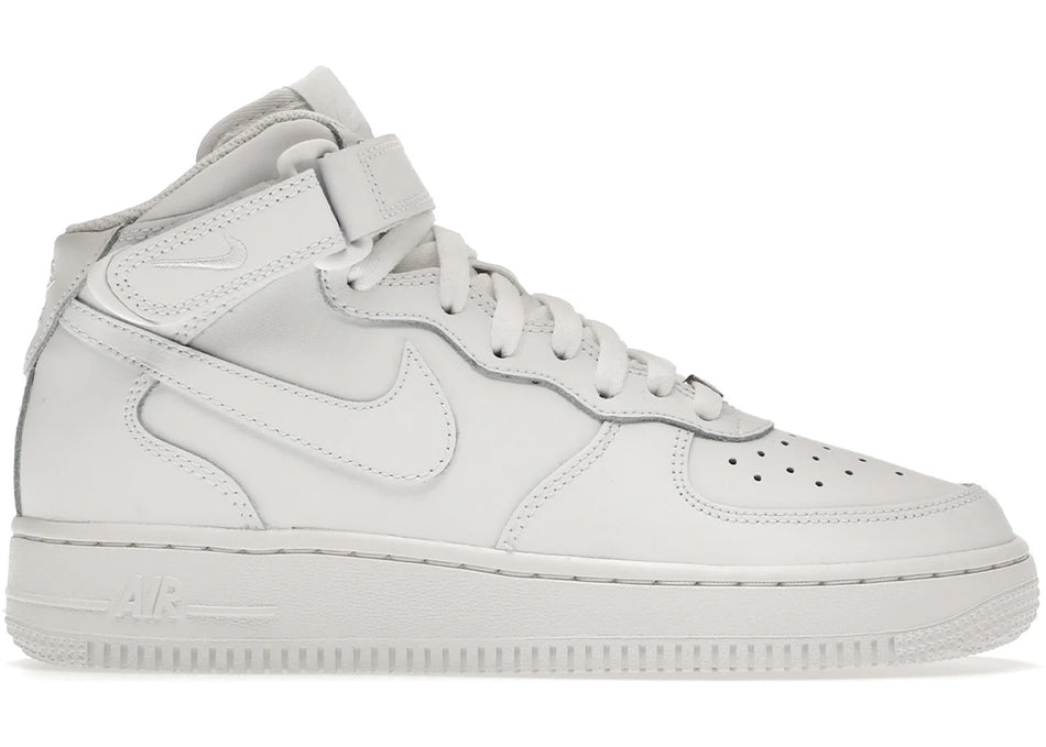 Nike Air Force 1 Mid LE Triple White (GS)