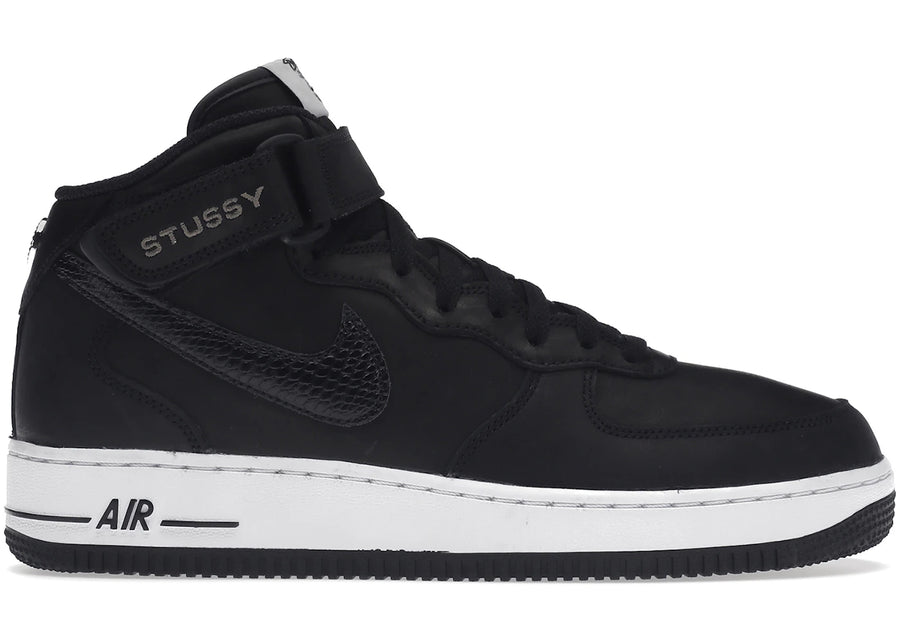 Nike Air Force 1 Mid Stussy Noir Blanc