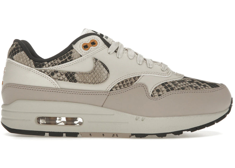 Nike Air Max 1 Snakeskin Marron Bois Clair (Femme)