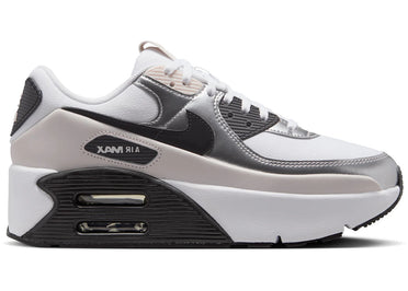 Nike Air Max 90 LV8 White Phantom Metallic Silver Black (Women's)