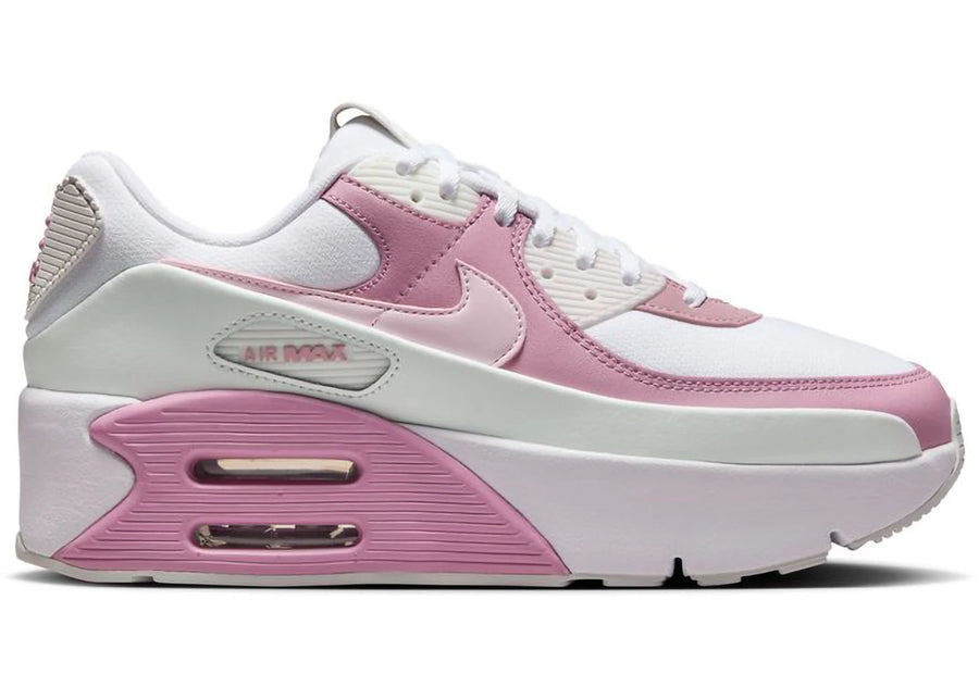 Nike Air Max 90 LV8 Blanc Rose Mousse Summit White (Femme)