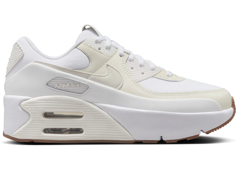 Nike Air Max 90 LV8 Blanc nacré doux Teinte platine Voile (Femme)