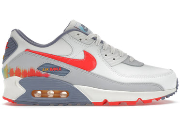 Nike Air Max 90 Premium Summit White Ashen Slate Pure Platinum Bright Crimson