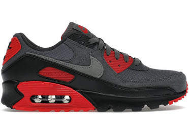 Nike Air Max 90 Smoke Grey Fire Red