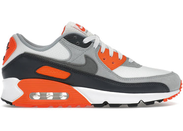 Nike Air Max 90 Summit White Safety Orange Dark Smoke Grey Smoke Grey