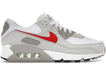 Nike Air Max 90 White College Grey Vast Grey University Red
