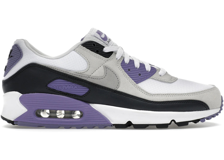 Nike Air Max 90 White Dusty Amethyst Photon Dust Light Smoke Grey