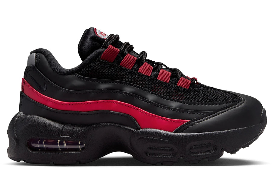 Nike Air Max 95 Recraft Noir Équipe Cramoisie (PS)