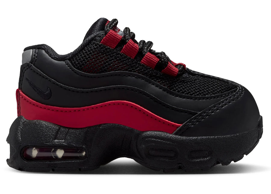 Nike Air Max 95 Recraft Noir Équipe Cramoisie (TD)
