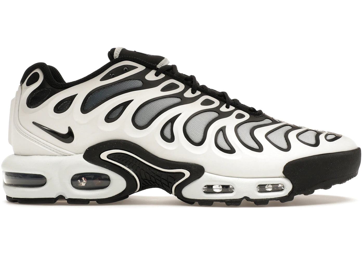Nike Air Max Plus Drift White Black Metallic Silver