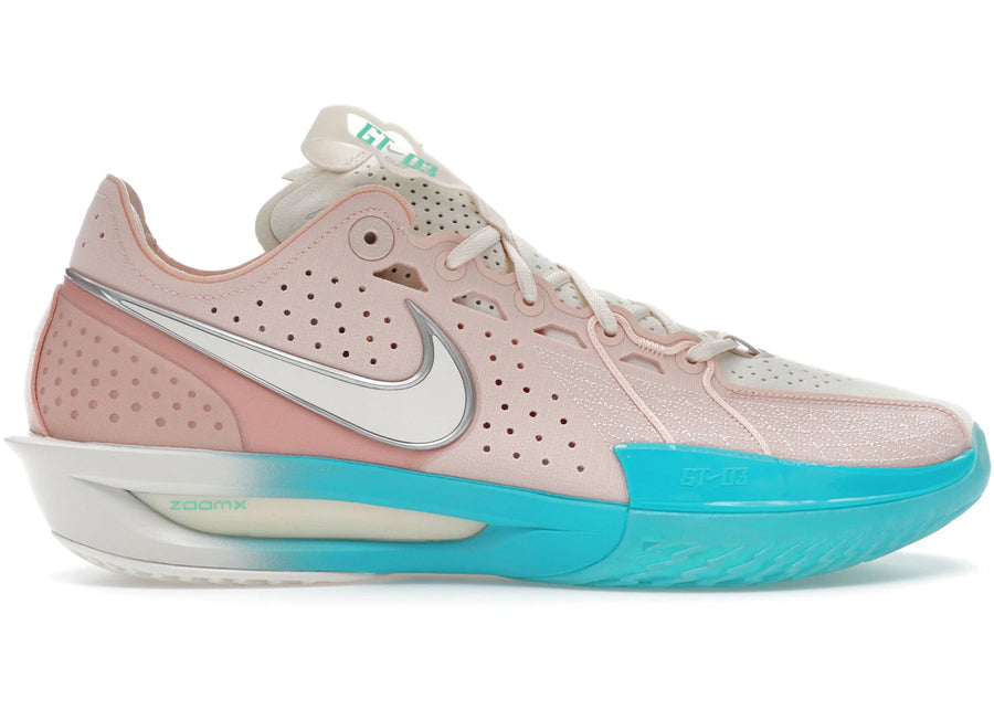 Nike Air Zoom GT Cut 3 Corail délavé Cactus poussiéreux Argent métallisé Craie
