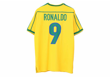 Nike Brazil 1998 Reissue Ronaldo Soccer Replica Jersey Varsity Maize
