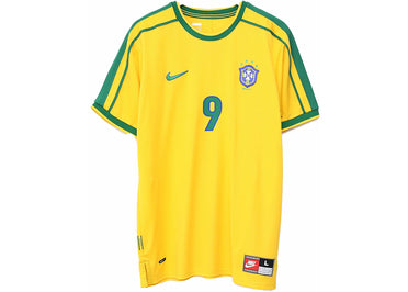 Nike Brazil 1998 Reissue Ronaldo Soccer Replica Jersey Varsity Maize