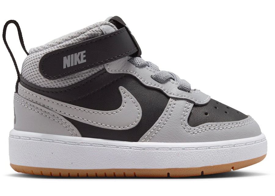 Nike Court Borough Mid 2 Noir Gris fumé clair Gomme (TD)