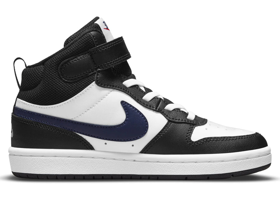 Nike Court Borough Mid 2 Blanc Noir Rouge Université (PS)