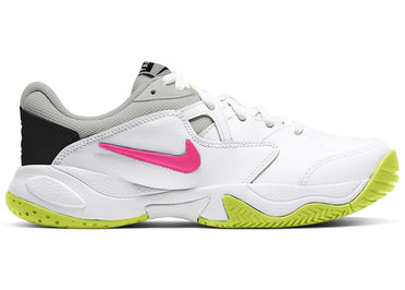 Nike Court Lite 2 Blanc Citron Vert Laser Fuchsia (GS)