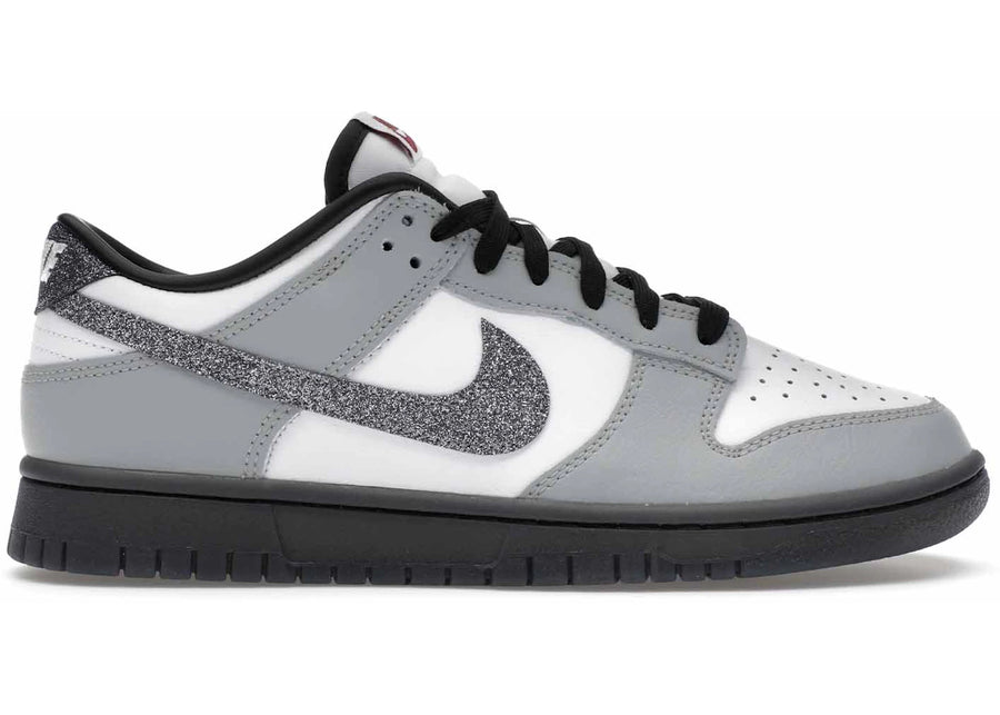 Nike Dunk Low LX Glitter Swoosh Blanc Gris fumé clair (Femme)