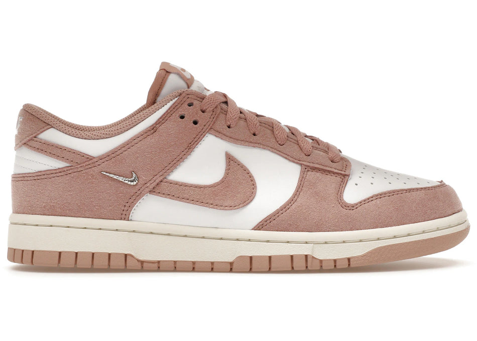 Nike Dunk Low Rose Whisper Gold Mini Swoosh (Women's)
