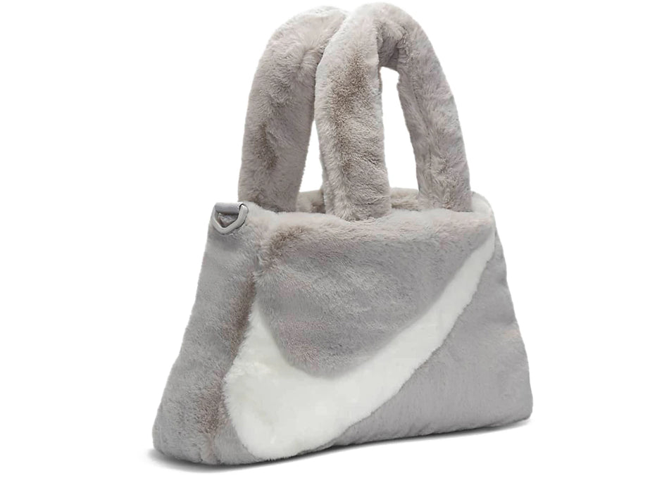 Nike Faux Fur Tote Bag Light Iron Oar