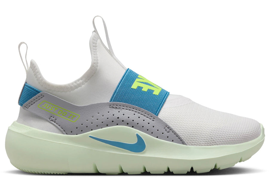 Nike Flex Runner 4 White Grey Volt Tint Dutch Blue (PS)