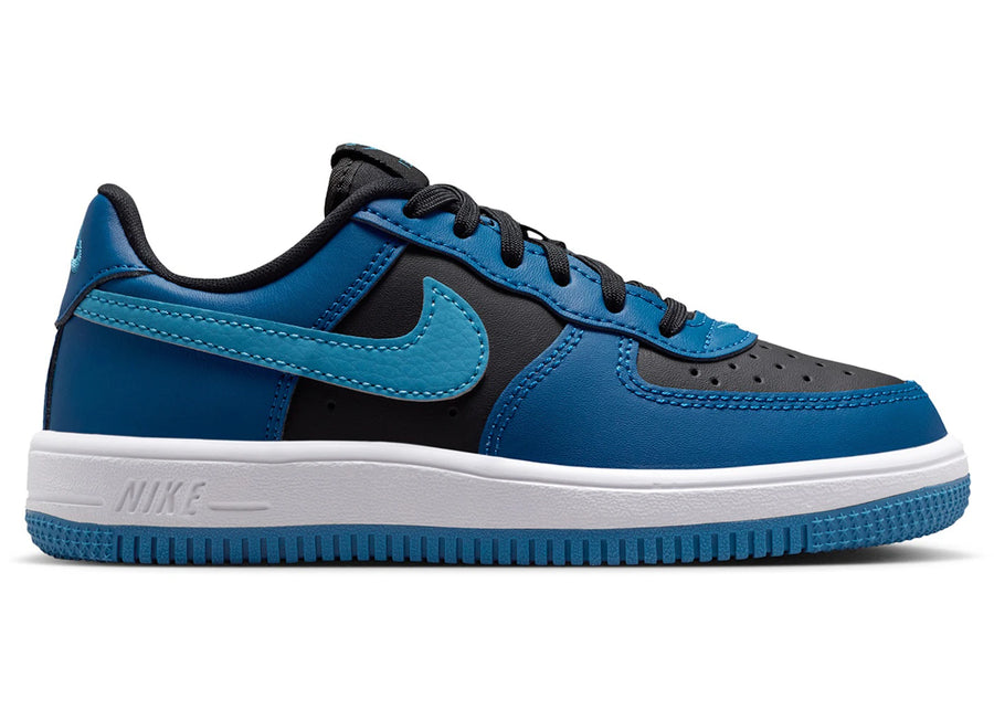 Nike Force 1 Low Noir Bleu Court (PS)