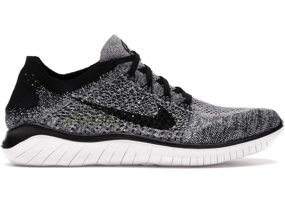 Nike Free RN Flyknit 2018 Black White Ombre