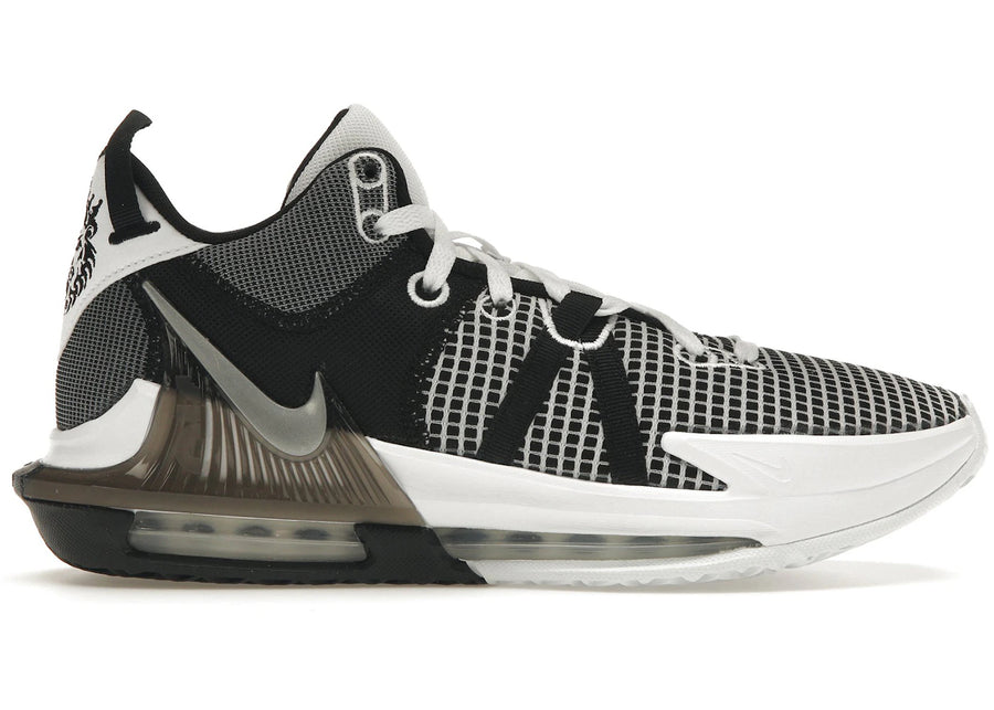 Nike LeBron Witness 7 Blanc Noir Argent Métallisé