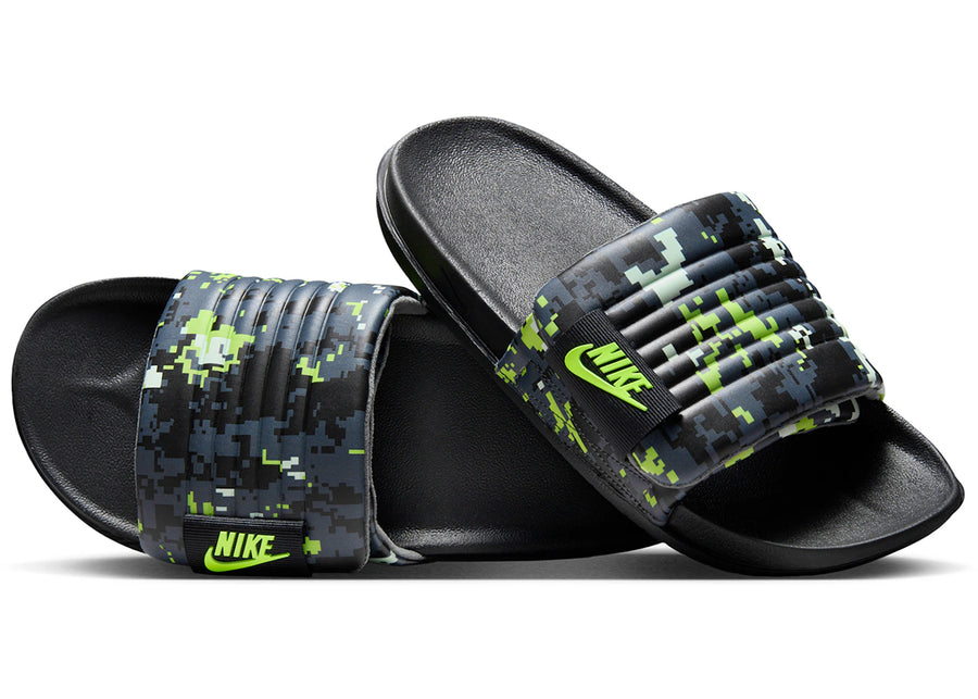 Nike Offcourt Adjust Slide Black Iron Gray Volt