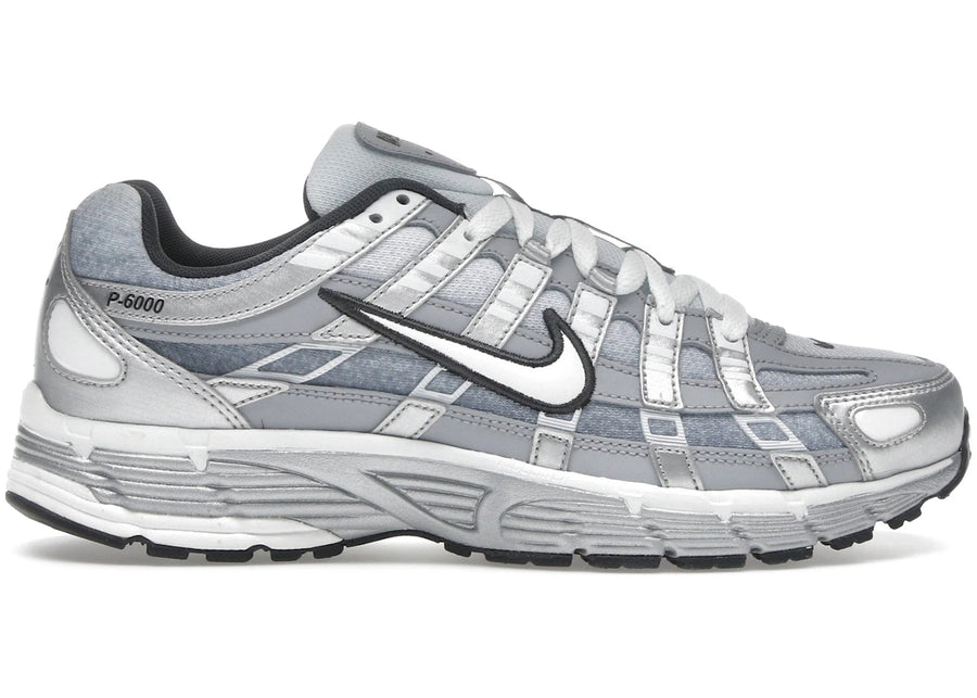 Nike P-6000 Argent métallisé Blanc sommet Gris loup