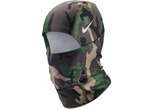 Nike Pro Hyperwarm Hood Medium Olive/White