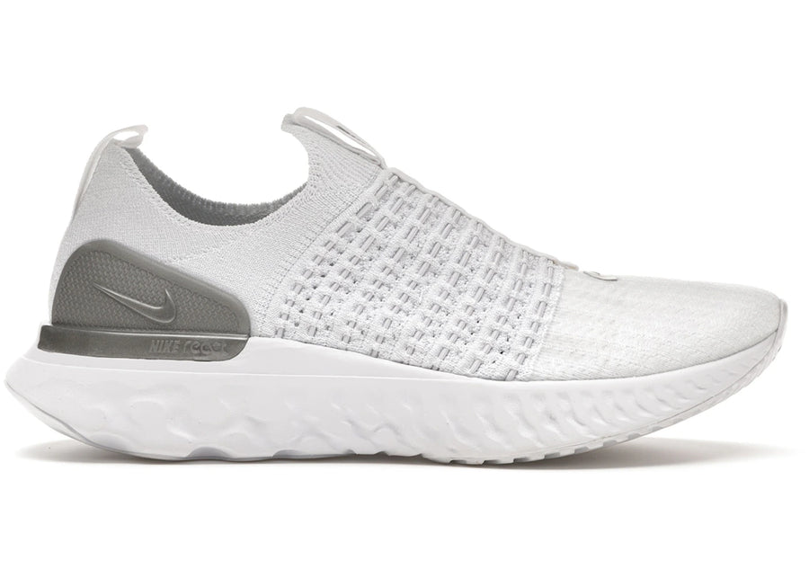 Nike React Phantom Run Flyknit 2 Blanc Platine Pur (Femme)