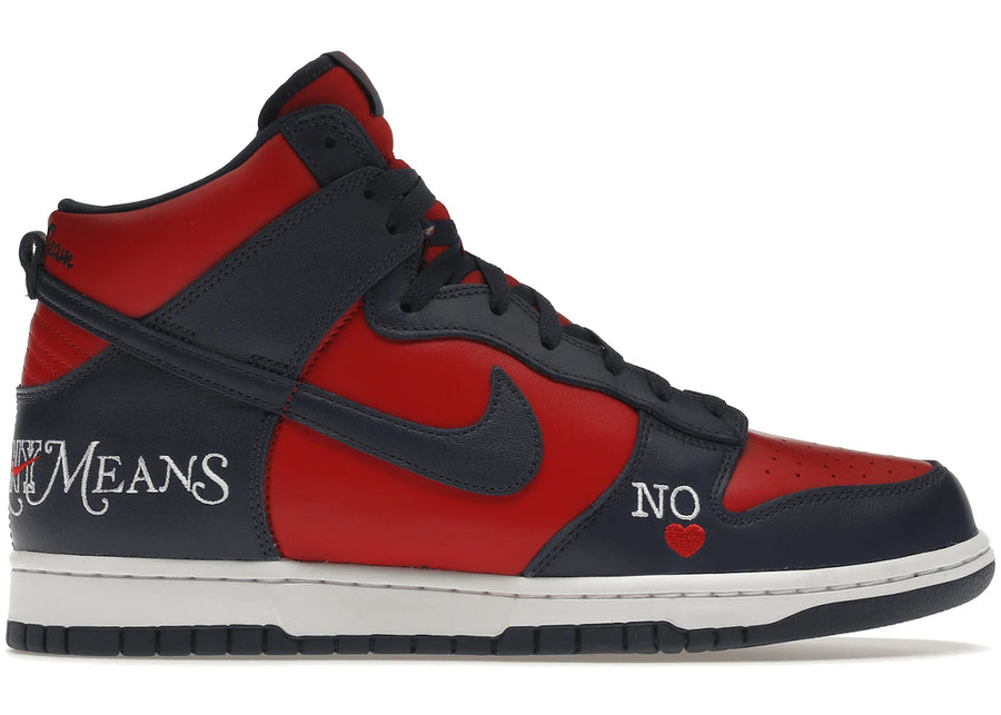 Nike SB Dunk High Supreme By Any Means Bleu marine