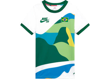 Nike SB x Parra Brazil Federation Kit Crew (Youth) Jersey White/Clover