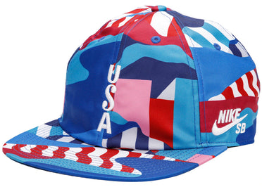 Nike SB x Parra USA Federation Kit Skate Cap Brave Blue/White