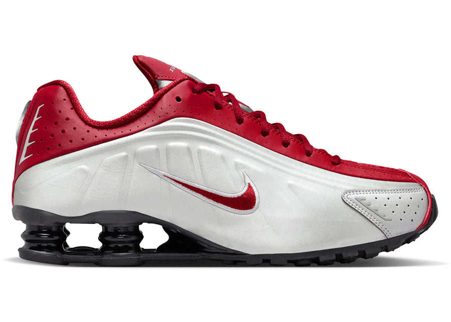Nike Shox R4 Argent Métallisé Noir Cramoisi