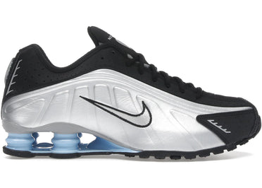 Nike Shox R4 Metallic Silver Black Psychic Blue