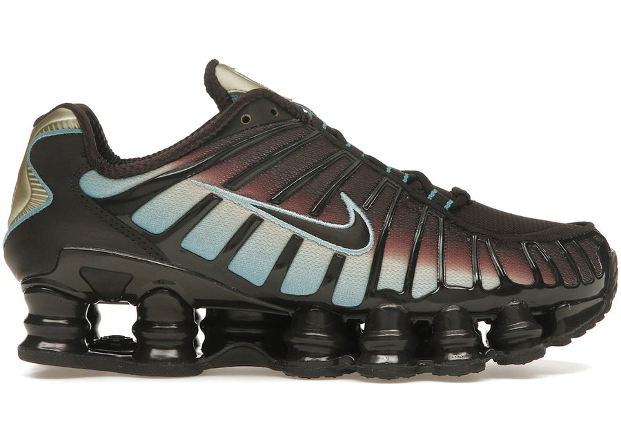Nike Shox TL Velvet Marron Denim Turquoise (Femme)