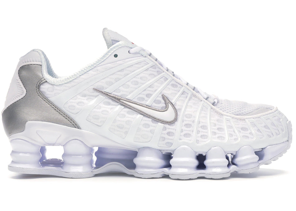 Nike Shox TL White Metallic Silver