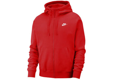 Nike Sportswear Club Fleece Full-Zip Hoodie University Red/University Red/White