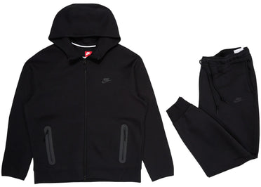 Nike Sportswear Tech Fleece Full-Zip Hoodie & Joggers Set Black/Black