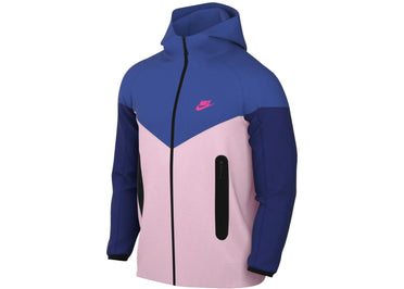 Nike Sportswear Tech Fleece Windrunner Full Zip Hoodie Game Royal/Pink Foam/Hyper Pink