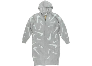 Nike Sportswear Women's Phoenix Cozy Boucle Long Knit Cardigan Grey